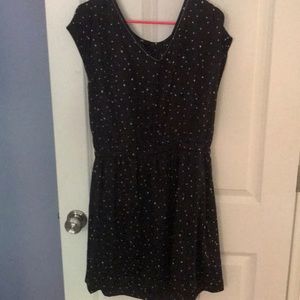 Black, star detailed dress